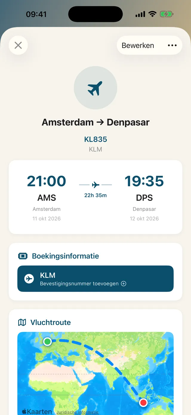 Je vlucht, live